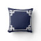 Navy Greek Key Pillow