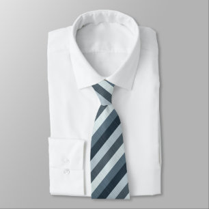 Navy Grey Stripes Tie
