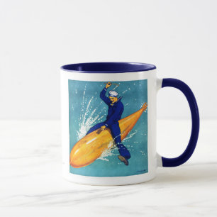 Navy Guy on Torpedo Mug