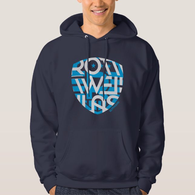 Navy Hoodie - Men - Big Shield (Front)