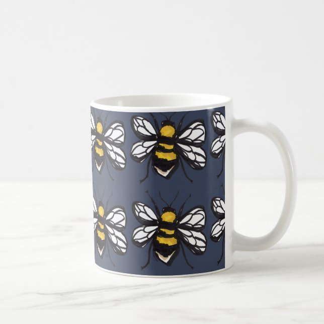 Navy Humble Bumblebee Mug (Right)