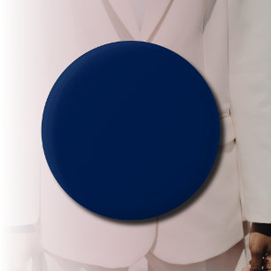 Navy Indigo Solid Colour   Classic and Elegant 6 Cm Round Badge