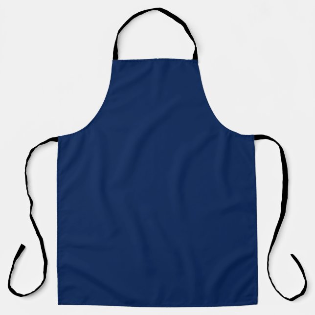 Navy Indigo Solid Colour | Classic and Elegant Apron (Front)