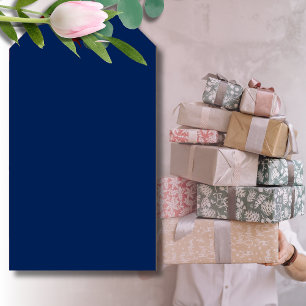 Navy Indigo Solid Colour   Classic and Elegant Gift Tags