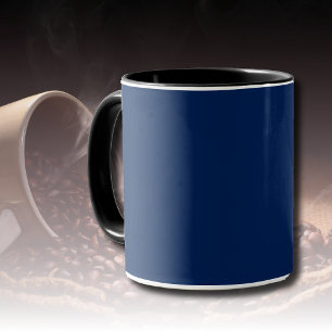 Navy Indigo Solid Colour   Classic and Elegant Mug
