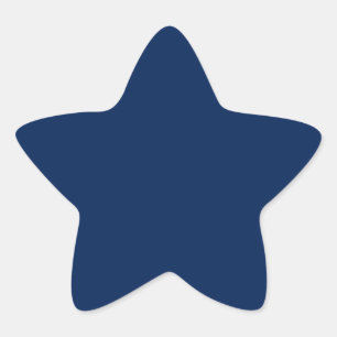 Navy Indigo Solid Colour   Classic and Elegant Star Sticker