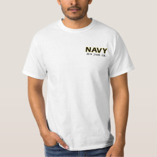 Navy. It's just ok. - Go Army - white tee