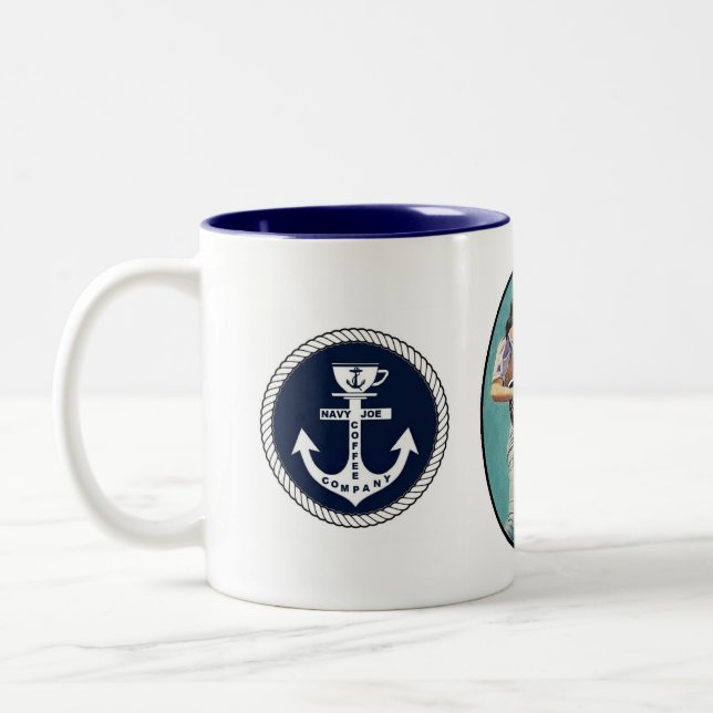 Navy Joe coffee cup for Navy Joe Coffee Company (Left)