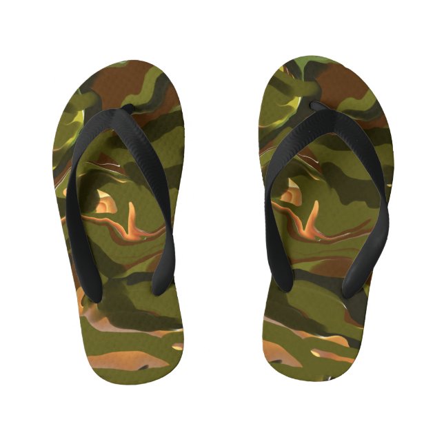 Navy Kid's Jandals (Footbed)