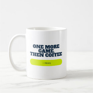 Navy Lime One More Game Then Coffee Pickleball Mug