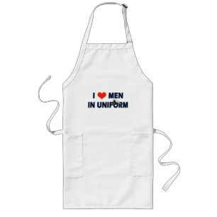 NAVY MEN IN UNIFORM LONG APRON