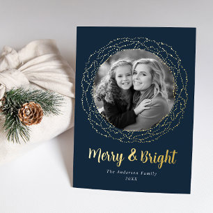 Navy Merry and Bright Photo