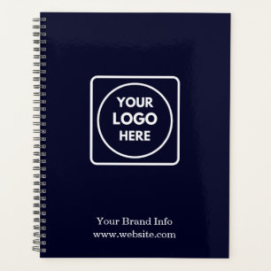 Navy Minimalist   Custom Corporate Logo Planner