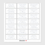 Navy Modern Bold Wedding Guest Address Sticker<br><div class="desc">Introducing our Navy Modern Bold Wedding Guest Address Sticker design, a true representation of modern minimalism and elegance. With its unique blend of creative and chic design elements, this design is perfect for those seeking a polished and bold aesthetic on their special day. Our chic off-set typography adds a touch...</div>