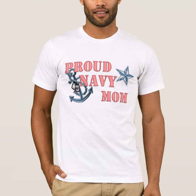 Navy Mum anchor T-Shirt (Front)
