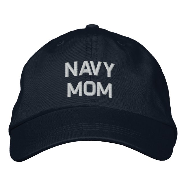 Navy Mum Embroidered Hat (Front)