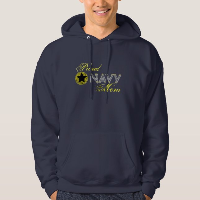 Navy mum hoodie (Front)