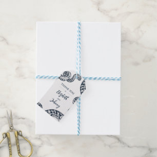 Navy Nautical Octopus Favor Gift Tags
