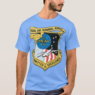 Navy Naval Air Terminal Norfolk wo Txt X T-Shirt