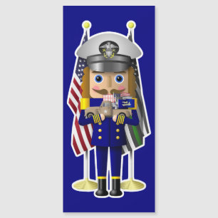 Navy Nutcracker with Little Military Truck