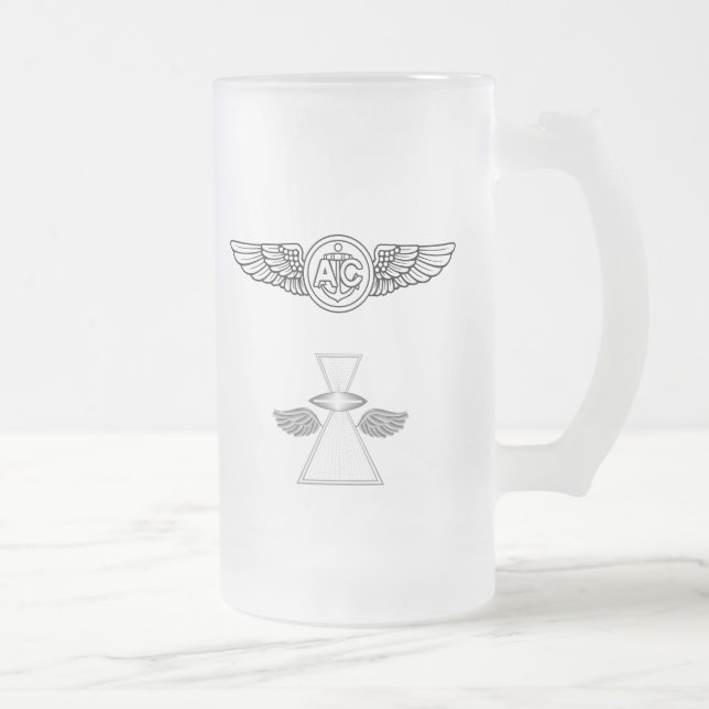 Navy Officer Crest w/Aircrew & IFGA Frost Mug 1 (Right)