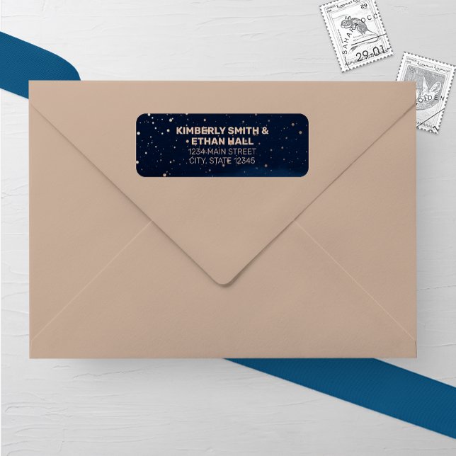 Navy Ombre Sky with Bronze Stars Wedding (Creator Uploaded)