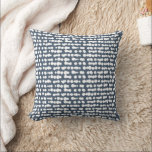 Navy Organic Dots Markmaking Pattern Cushion<br><div class="desc">A Scandinavian inspired pillow, features a simple organic dots pattern. I created the pattern by hand by painting the dots in watercolour and then digitised the design and turned it into the dot pattern style, as it was what I have been looking for in my own home. This print is...</div>