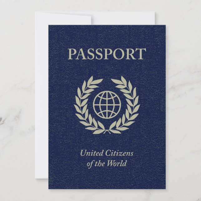 navy passport invitation (Front)