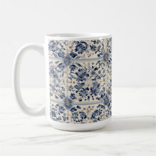 Navy Persian Rug Pattern  Coffee Mug