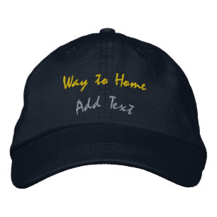 Navy Personalised Homebound-Hat Crafted Inspired Embroidered Hat