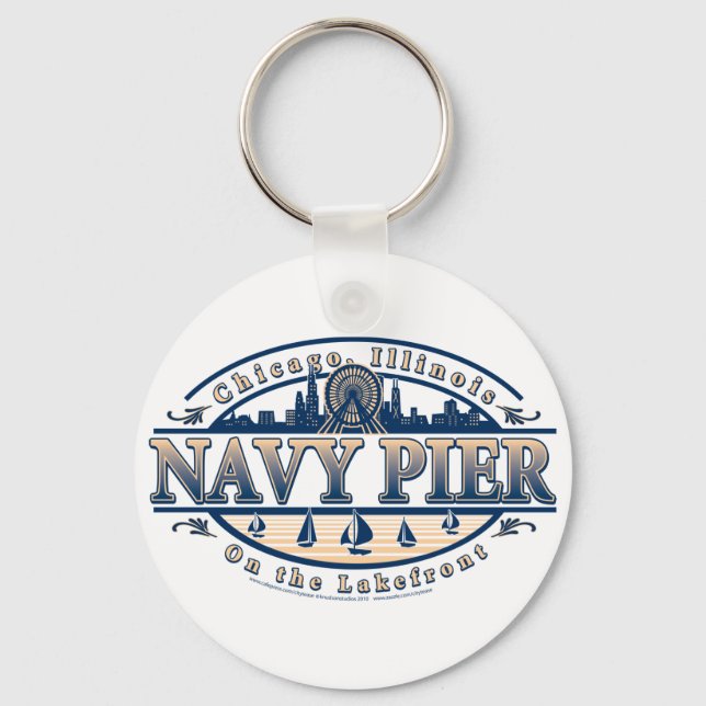 Navy Pier Chicago Key Ring (Front)