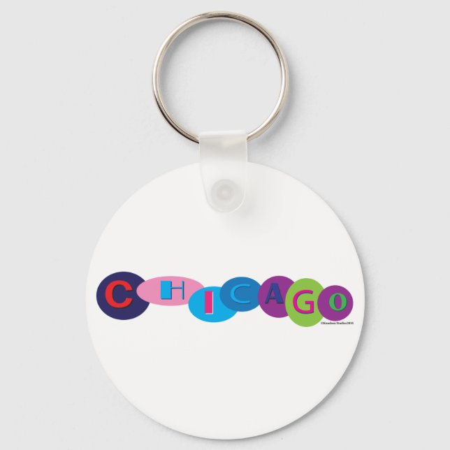 Navy Pier Chicago Key Ring (Front)