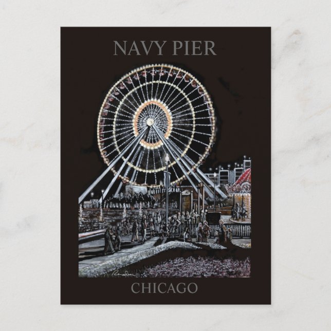 Navy Pier Chicago Postcard (Front)