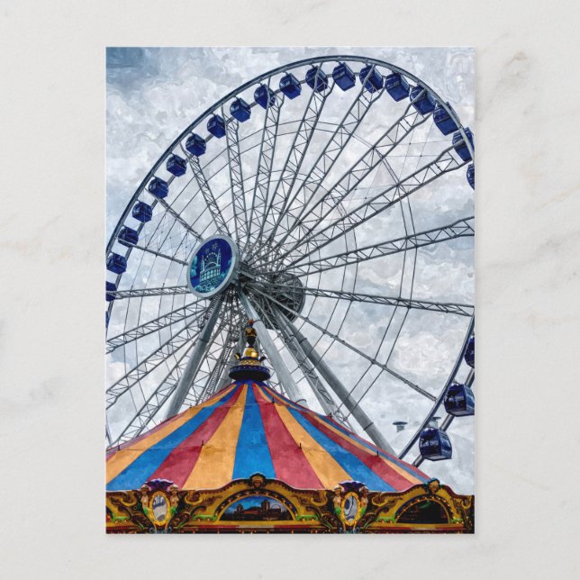 Navy Pier Ferris Wheel Postcard (Front)