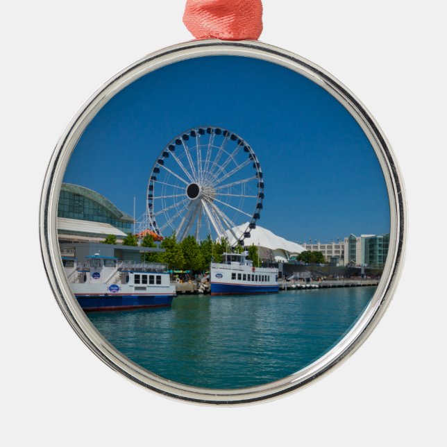 Navy Pier Metal Tree Decoration (Front)
