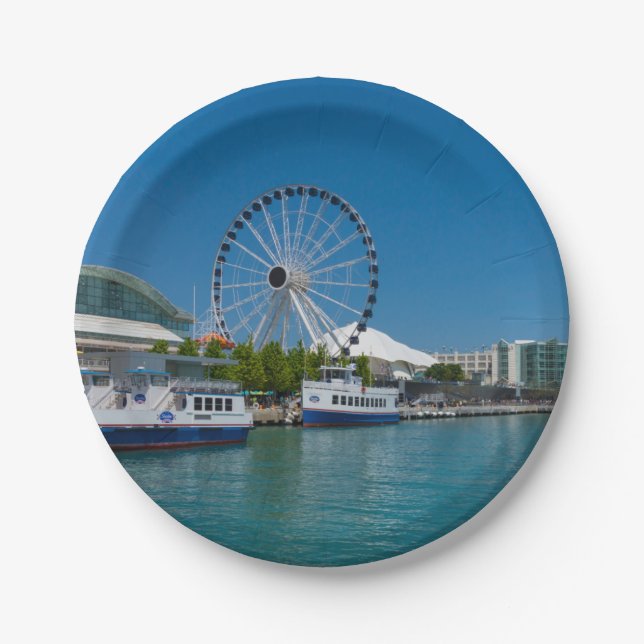 Navy Pier Paper Plate (Front)