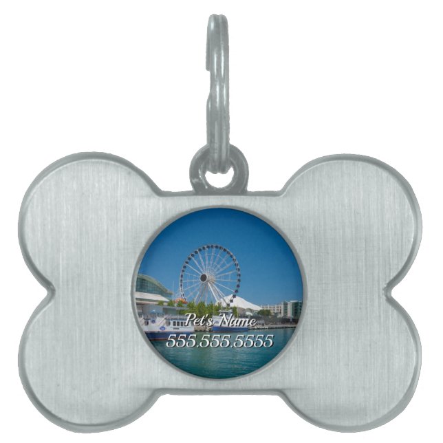 Navy Pier Pet ID Tag (Front)