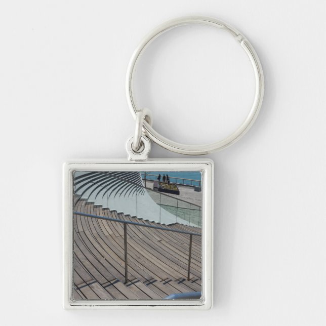 Navy Pier Stairs Key Ring (Front)