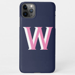 Navy Pink Initial iPhone 11Pro Max Case
