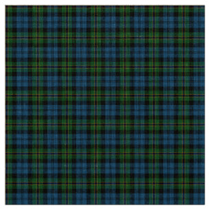 Navy Polaris Tartan Fabric