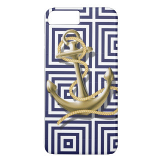 navy preppy pattern nautical anchor Case-Mate iPhone case