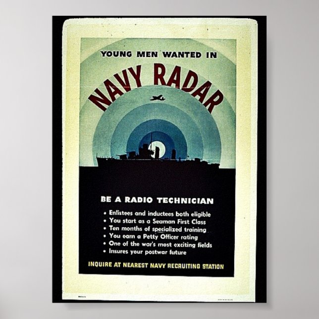 Navy Radar Poster (Front)