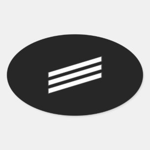 Navy Rank E-3 Seaman Oval Sticker