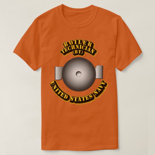 Navy Rate Boiler Technician T-Shirt (Design Front)