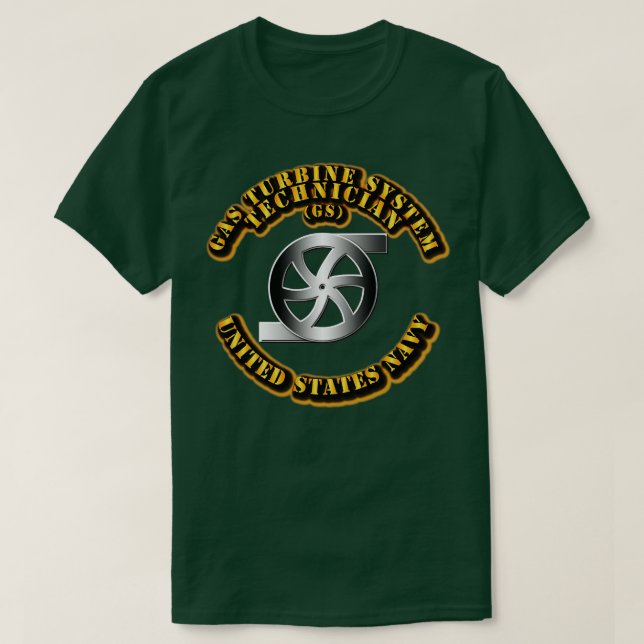 Navy Rate Gas Turbine System Technician T-Shirt (Design Front)