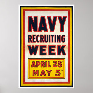 Navy recruiting week poster