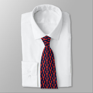 Navy/Red Lobster Preppy Tie