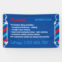 Navy Red Pole Supply Service Barber Shop