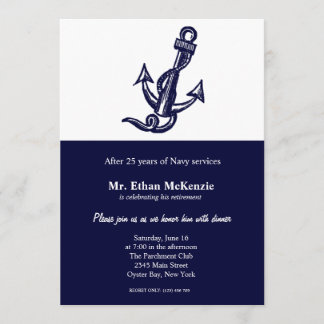 Navy Retirement Invitation