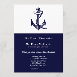 Navy Retirement Invitation